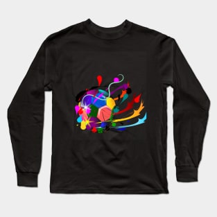 T-shirt ball action speed football brush stroke. Long Sleeve T-Shirt